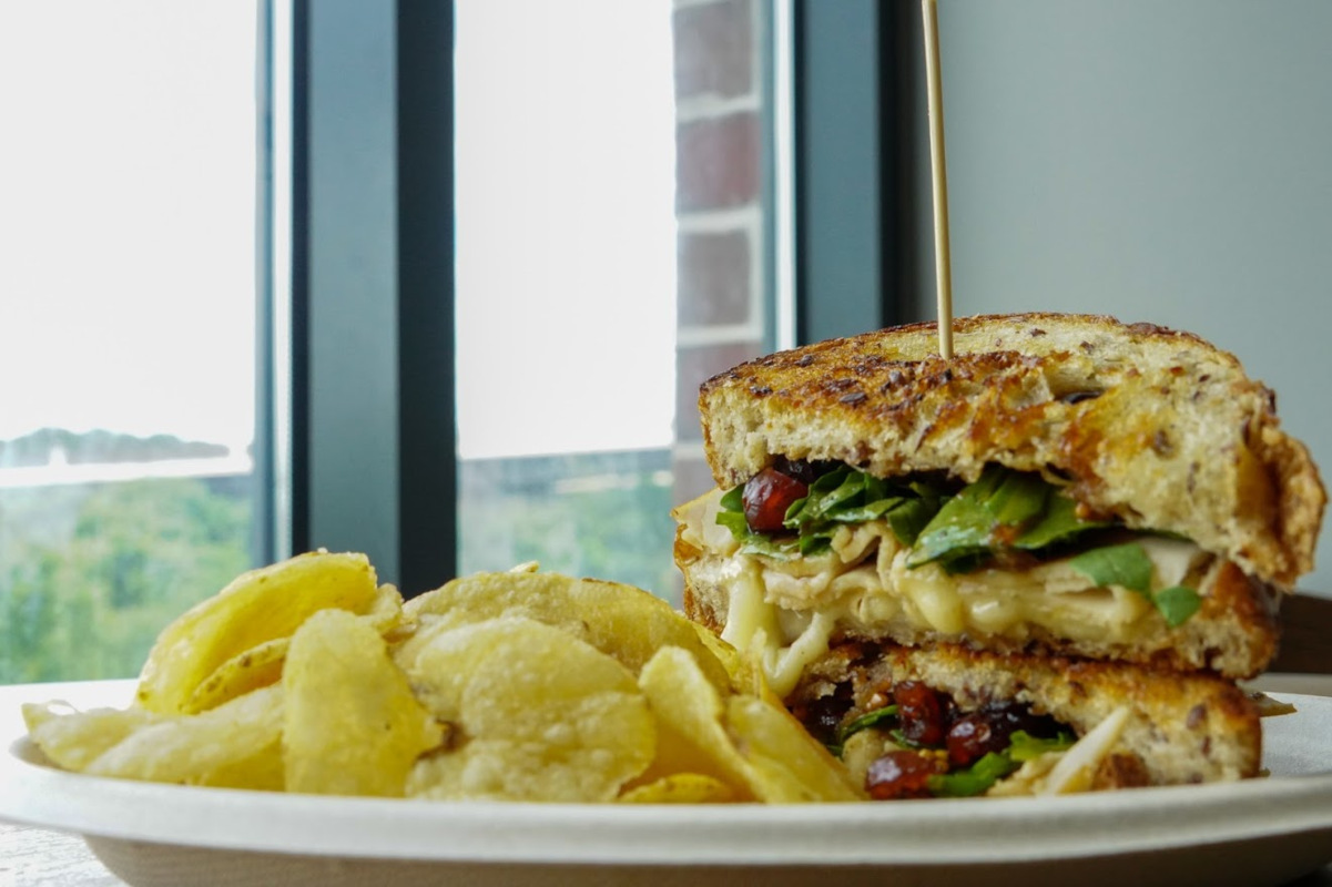 Local multigrain bread, smoked turkey, Brie cheese, house-made cranberry Mostarda & arugula